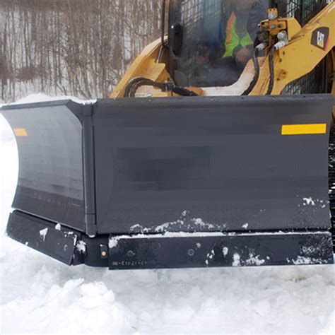 skid steer snow blower vs plow|snow plow for blower.